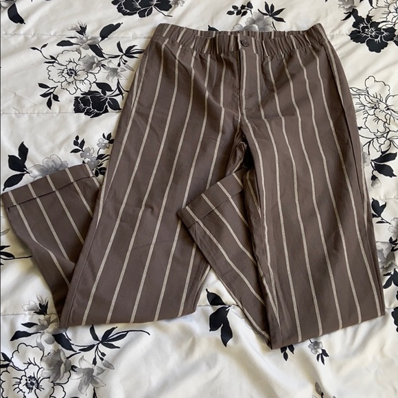 ivy + main Pants - Ivy + Main Stripe Roll Cuff pants